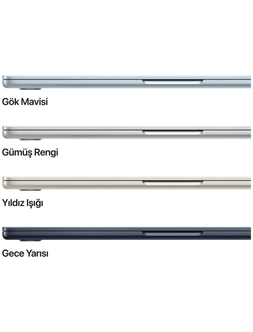 Apple MacBook Air M4 16GB 256GB SSD macOS 13" Taşınabilir Bilgisayar Gök Mavisi MC6T4TU/A