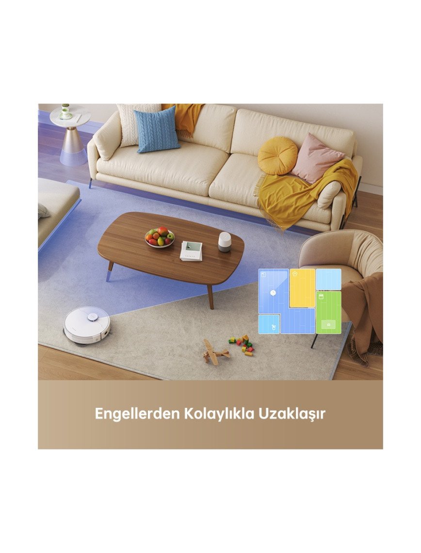 Dreame L10s Pro Gen 2 Robot Süpürge Beyaz, 7.000PA Emiş Gücü